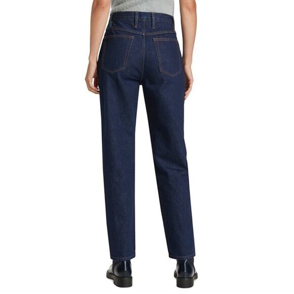 Frame Blue Cotton High Rise Le High Tight Straight Leg Exposed Zipper Jeans 32 - Picture 8 of 10